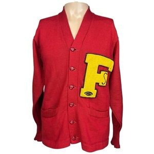 Vintage Letter Sweater 44 Varsity Florida State  60's 70's Alumni